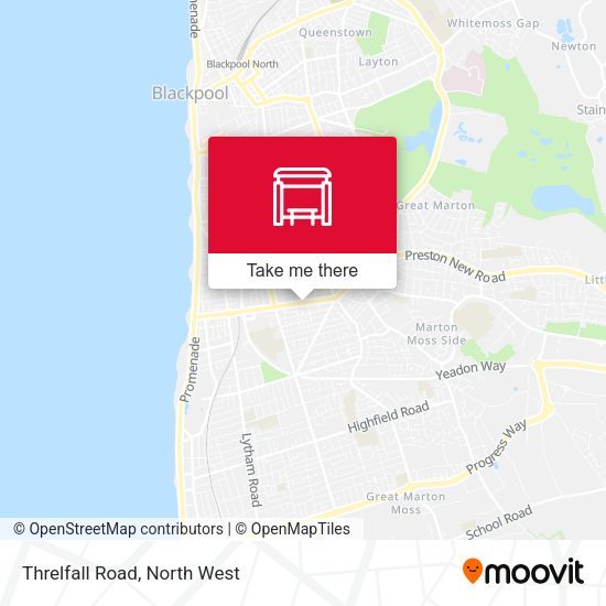 Threlfall Road map
