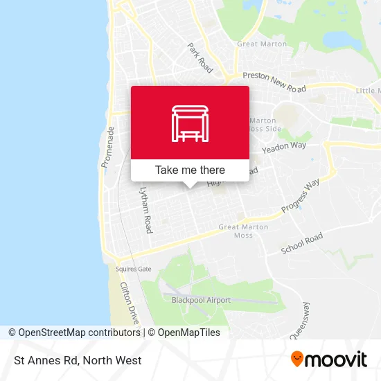 St Annes Rd map