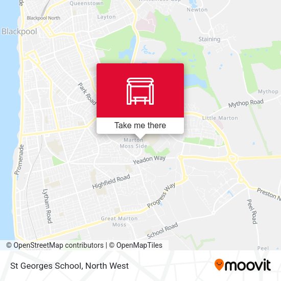 St Georges School map