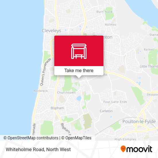 Whiteholme Road map