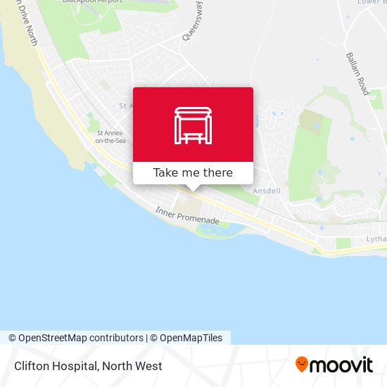 Clifton Hospital map