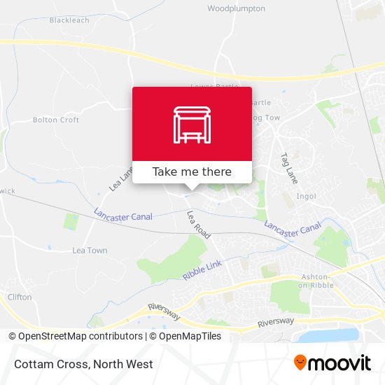 Cottam Cross map