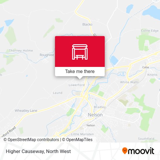 Higher Causeway map
