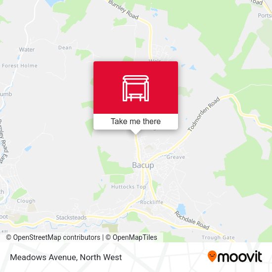 Meadows Avenue map