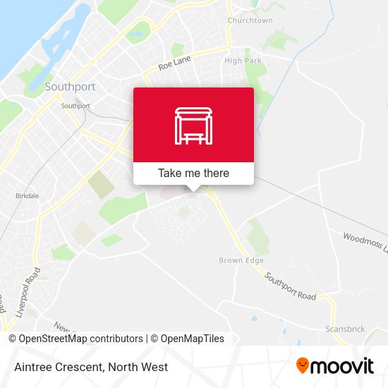 Aintree Crescent map