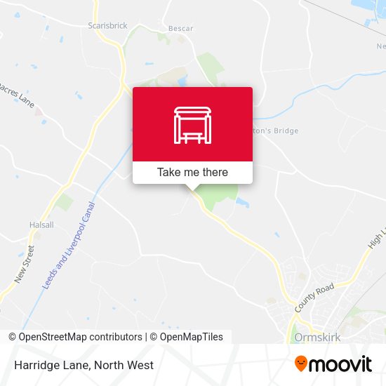 Harridge Lane map