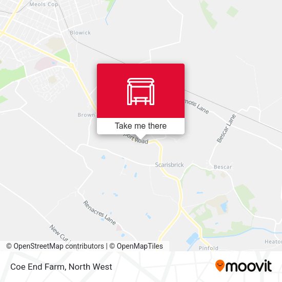 Coe End Farm map