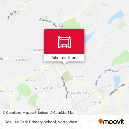 Roe Lee Park Primary School map