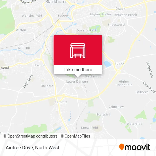 Aintree Drive map