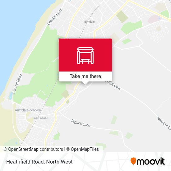 Heathfield Road map