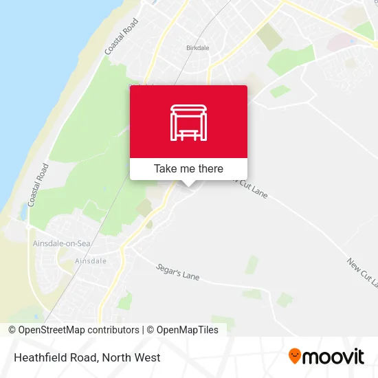 Heathfield Road map