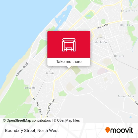 Boundary Street map