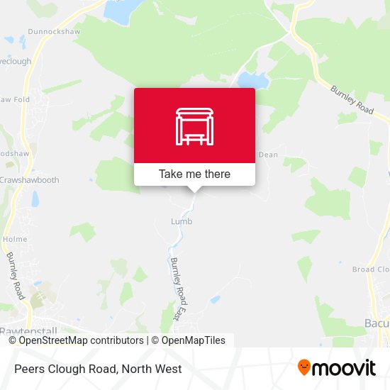 Peers Clough Road map