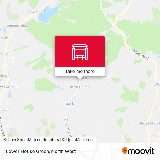 Lower House Green map