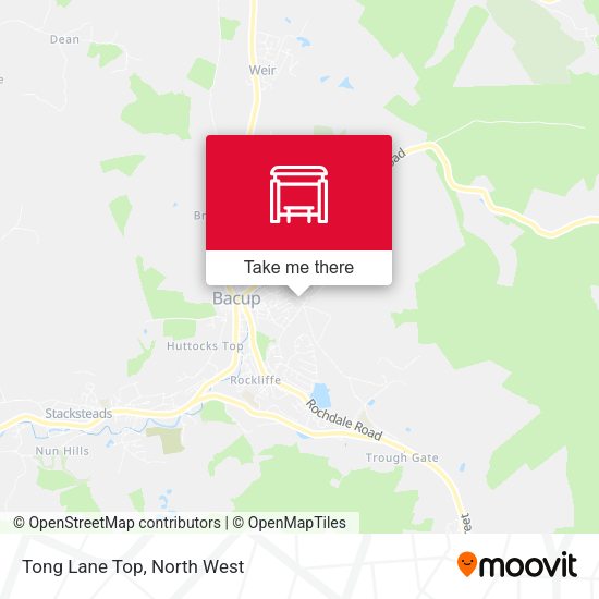 Tong Lane Top map