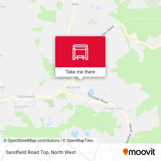 Sandfield Road Top map