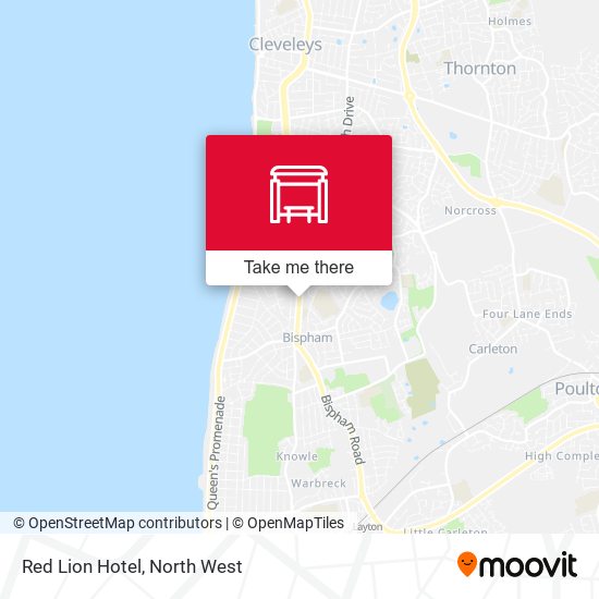 Red Lion Hotel map