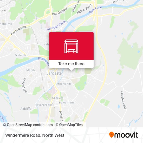 Windermere Road map