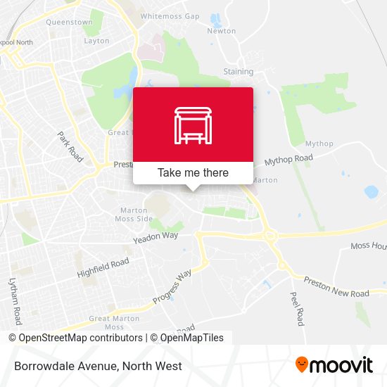 Borrowdale Avenue map
