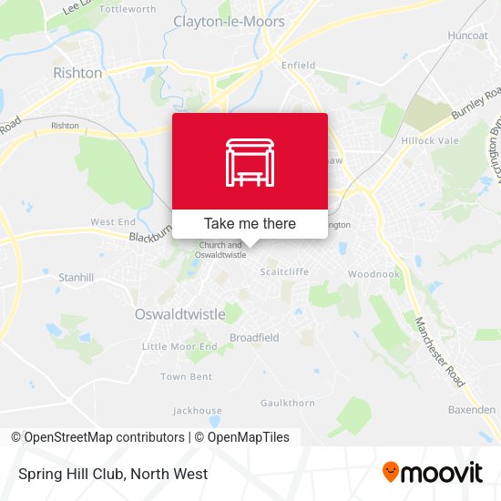 Spring Hill Club map