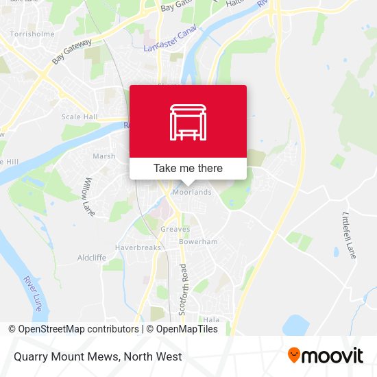 Quarry Mount Mews map