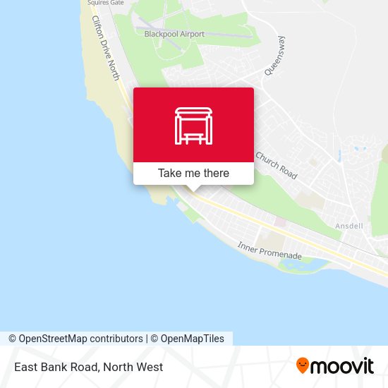 East Bank Road map
