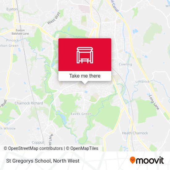 St Gregorys School map