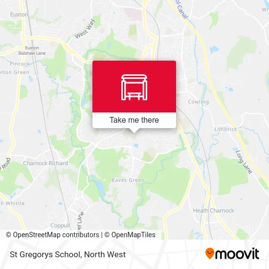 St Gregorys School map