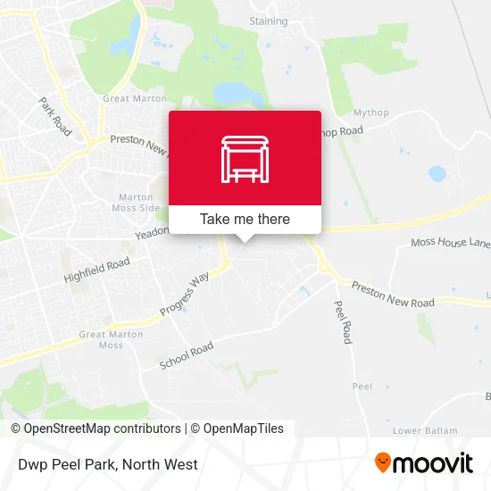 Dwp Peel Park map