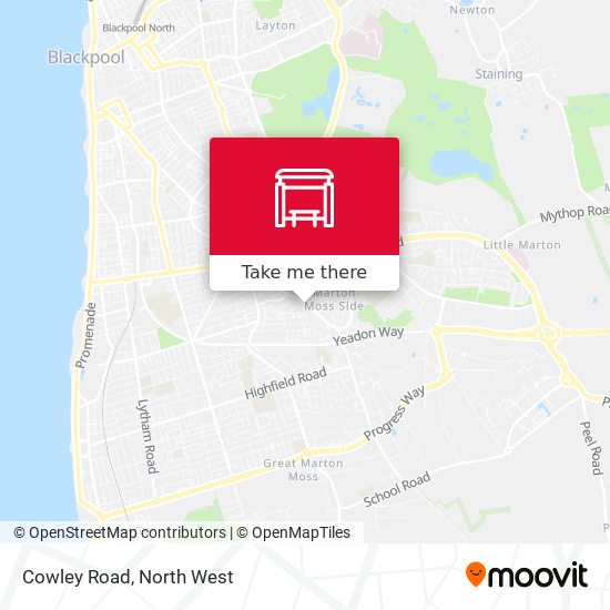 Cowley Road map