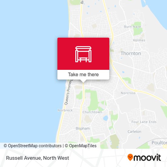Russell Avenue map
