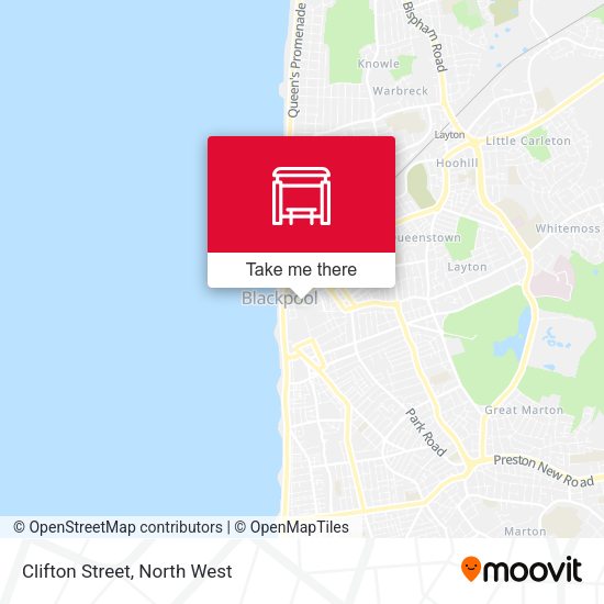 Clifton Street map