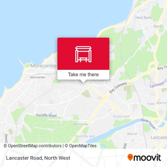 Lancaster Road map