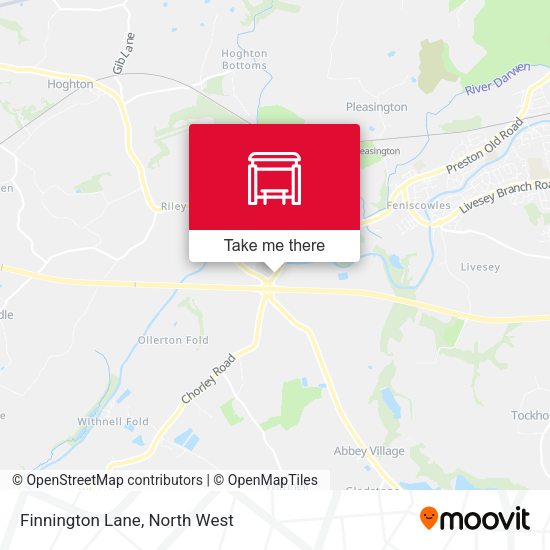 Finnington Lane map