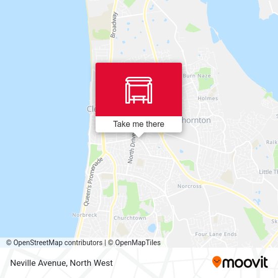 Neville Avenue map