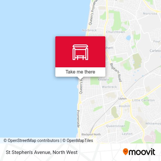 St Stephen's Avenue map