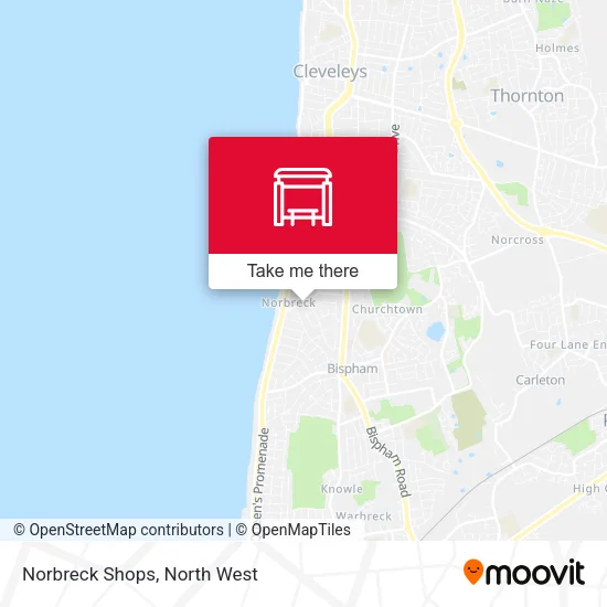 Norbreck Shops map