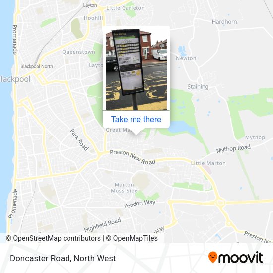 Doncaster Road map