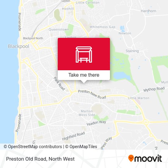 Preston Old Road map