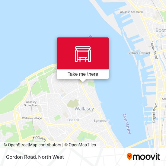 Gordon Road map