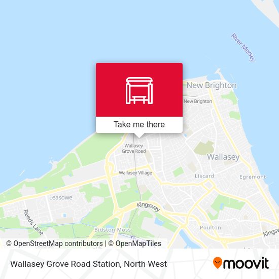 Wallasey Grove Road Station map
