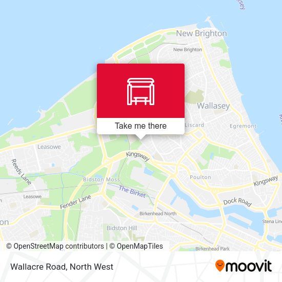 Wallacre Road map