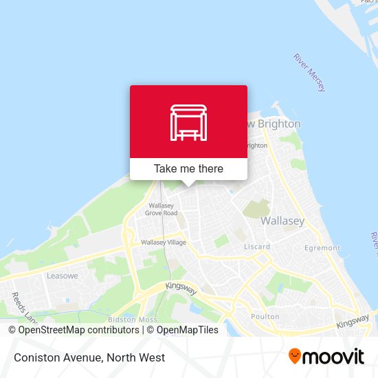 Coniston Avenue map