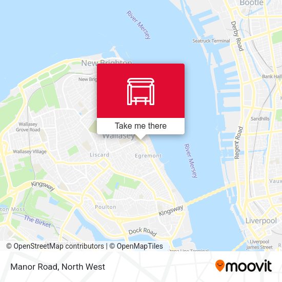 Manor Road map