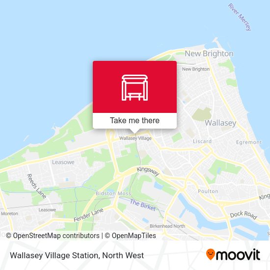 Wallasey Village Station map