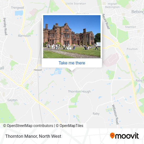 Thornton Manor map