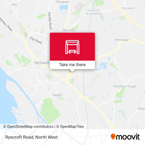 Ryecroft Road map