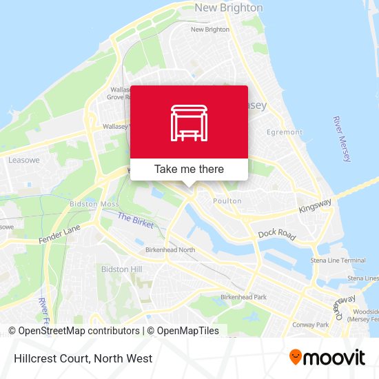 Hillcrest Court map