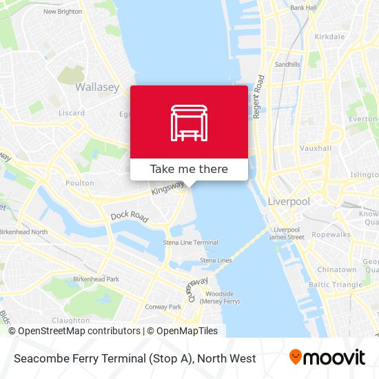 Seacombe Ferry Terminal (Stop A) map