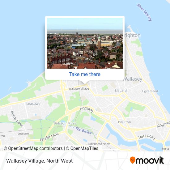 Wallasey Village map